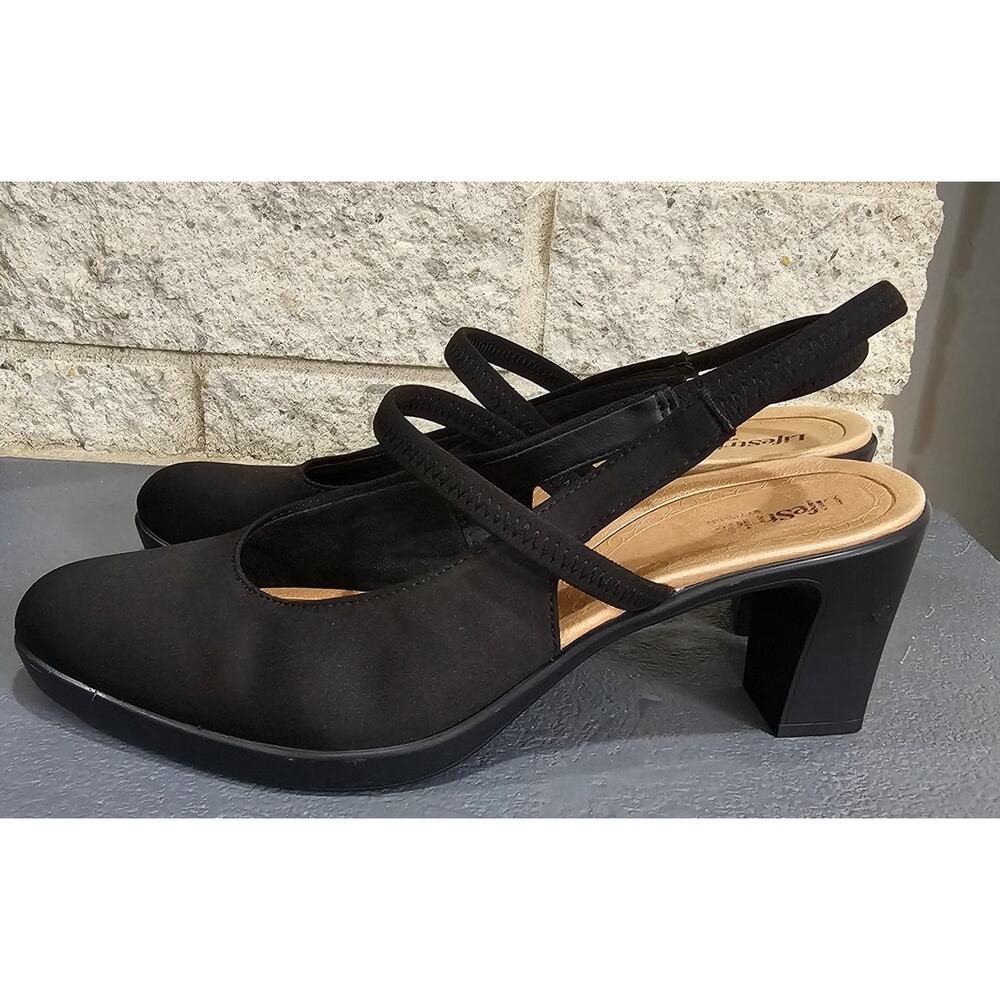 LifeStride Evoke Slingback Mary Jane Platform Pump Black Comfort New Sz 10 - Picture 6 of 11